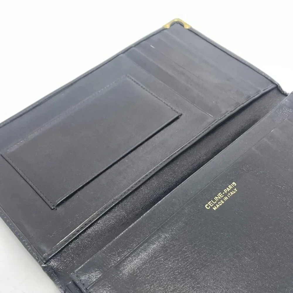 CELINE Carriage logo vintage Bill Compartment Long Wallet